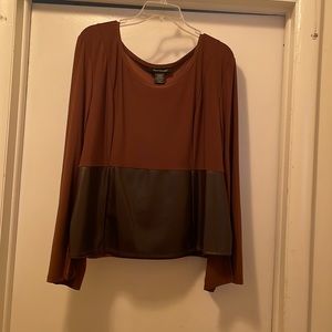 Ashley Stewart Brown Top NWOT 22/24